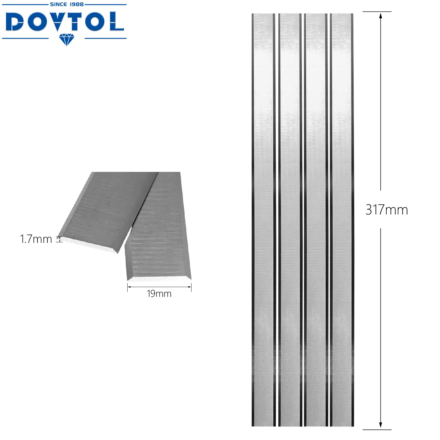 Rabot sphérique opaque 12.5 amaran HSS Remplacement 4pc pour Delta 22-540 22-547 TP300, Jet 708522 JWP-12-4P artisan 233780 Harbor