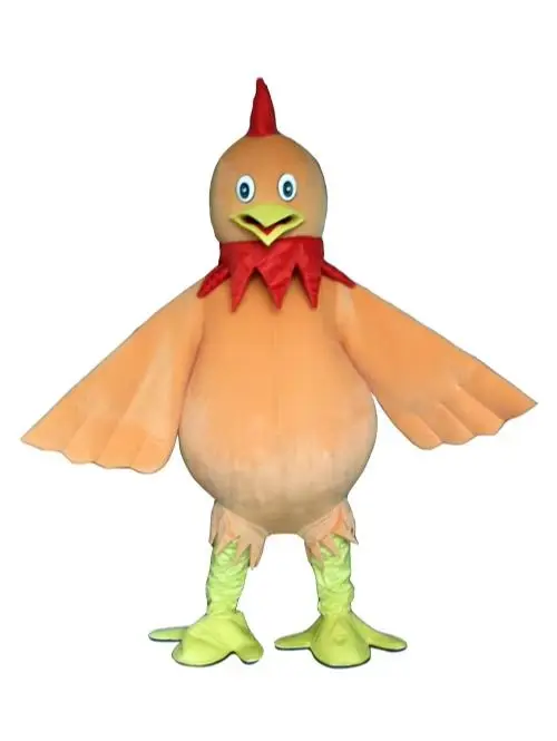 Professional light orange cock Mascot Costume Adult Birthday Party Fancy Dress Halloween Cosplay Outfits Clothing Xmas