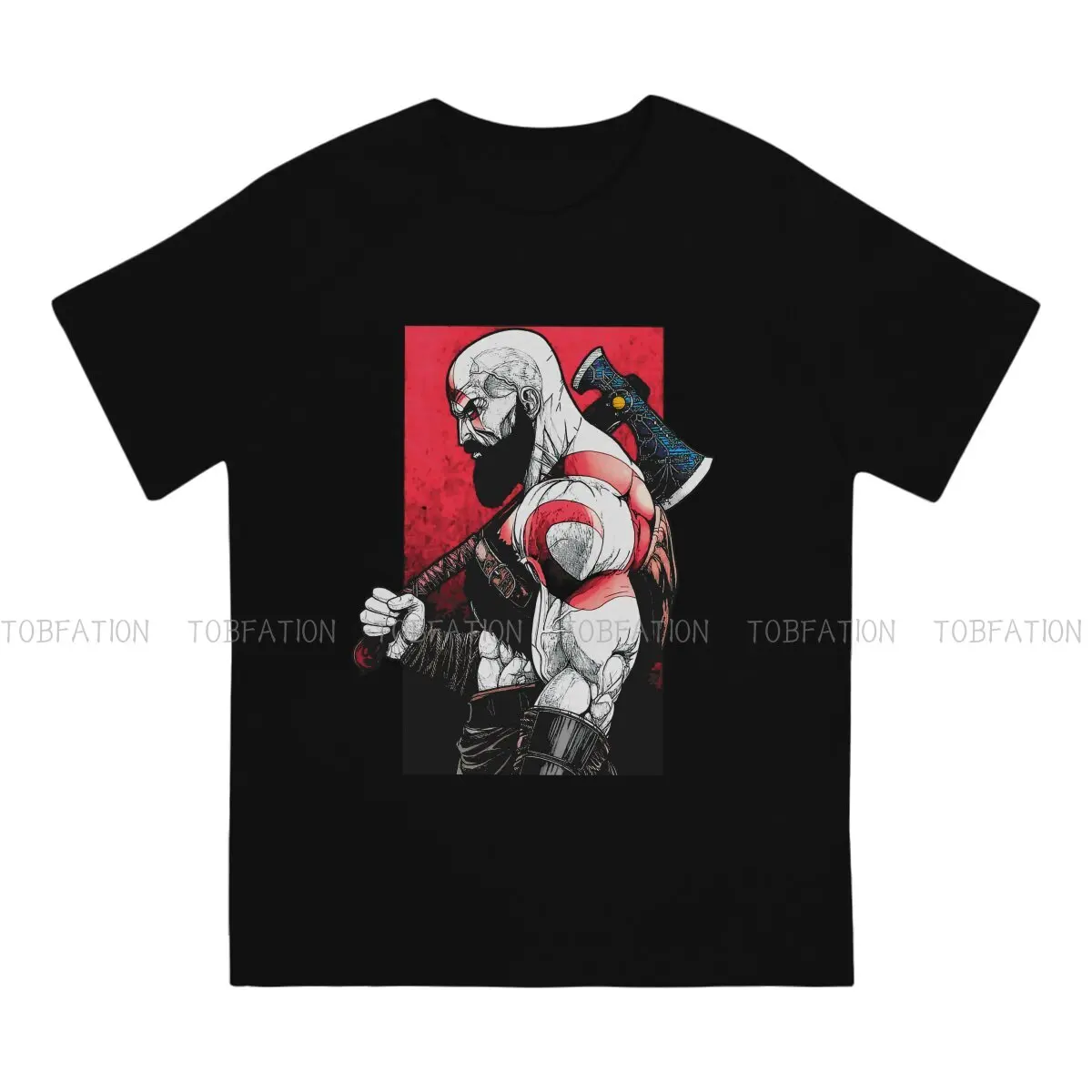 Kratos Gow Classic TShirt For Male God of War Game Clothing Style T Shirt Comfortable Print Loose