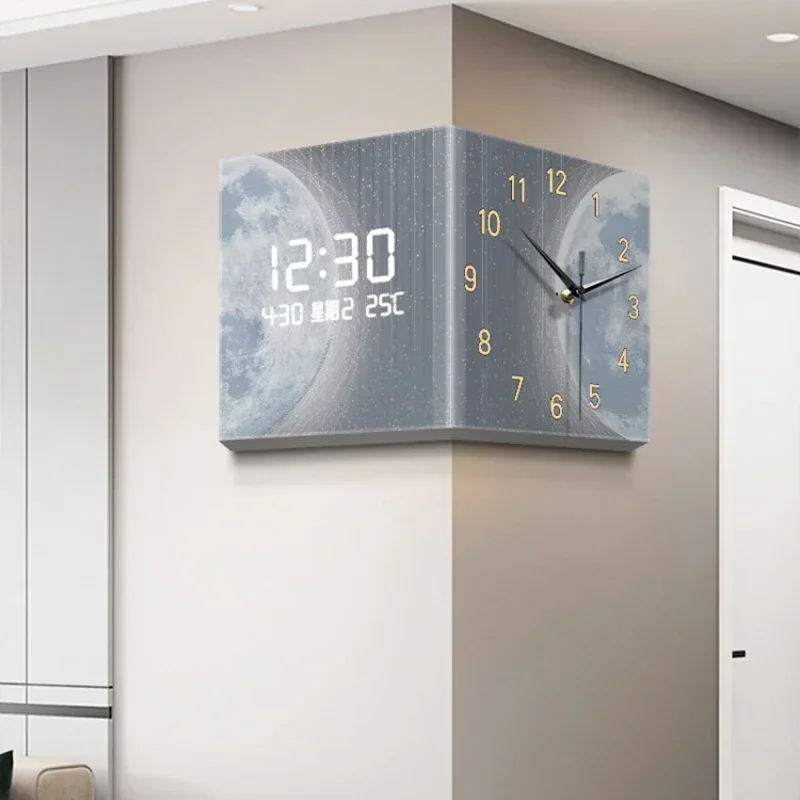 

Бесшумные светодиодные настенные часы, цифровая художественная роспись, стильные современные эстетические дизайнерские настенные часы, уникальное украшение для дома в скандинавском стиле Duvar Saati