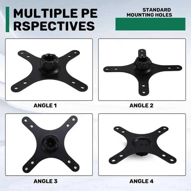 D5BB 데스크톱 스크린 스탠드 어댑터 벽 마운트 암 100x100mm 75x75mm 17mm 볼 헤드 지원 유연한 시청 액세서리