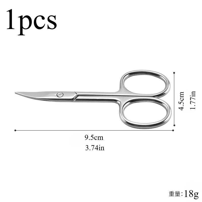 Professional Manicure Scissors Stainless Steel Cuticle Precision Beauty Grooming forNail Facial Hair Eyebrow Eyelash Nose Hair