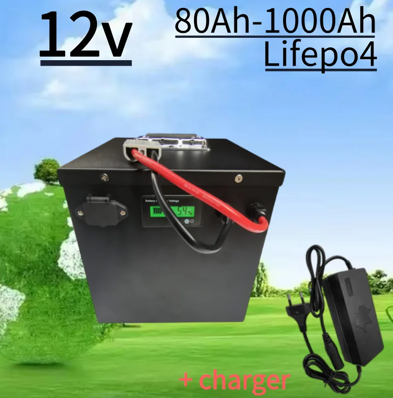 

JN BMS 4S 12V 100Ah 80Ah 120Ah 150Ah 200Ah 300Ah 400Ah-1000Ah Lifepo4 Battery for 1200W Off-Grid UPS Boat Solar Panel Outdoor
