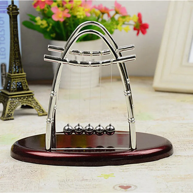 Sail-shaped Pendulum Ball, Ellipse, Newton's Billiard Bumping Ball, Creative Stress-relieving Craft Gift Piece
