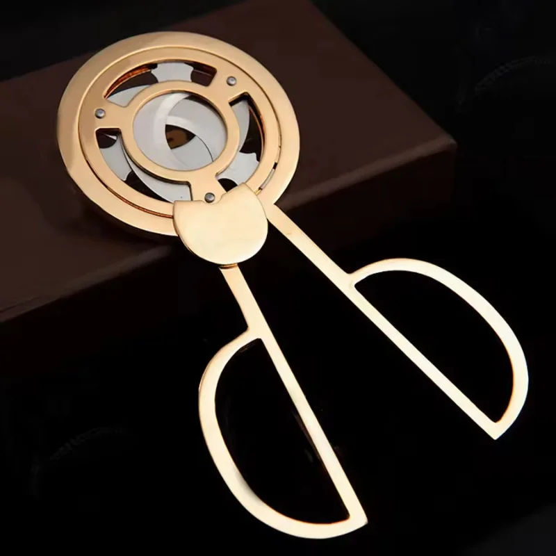 

Cuba Cigar Cutter Guillotine Puncher Scissors Knife Stainless Steel 3 Sharp Blades Cutting Accessories Gold Plated