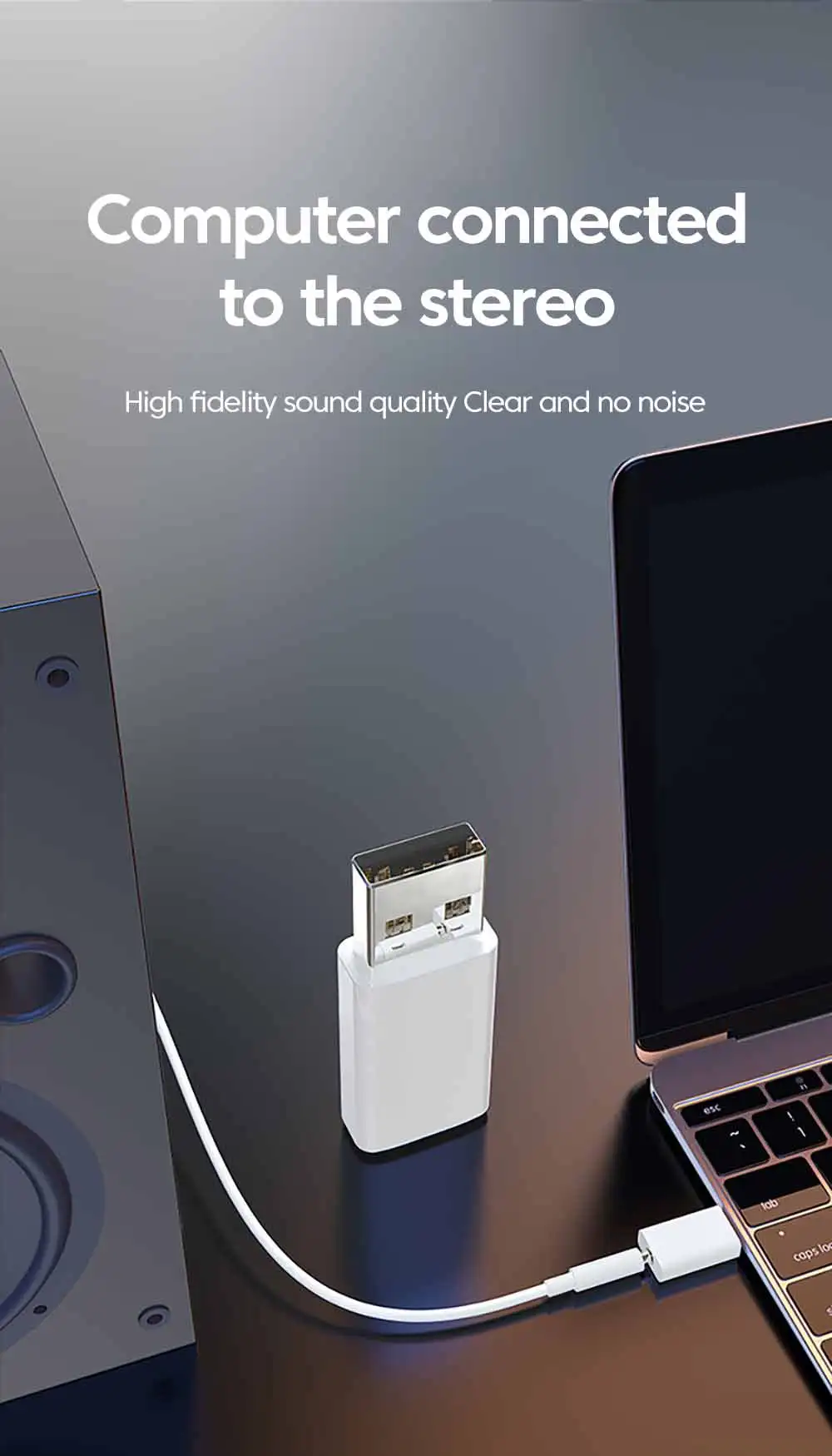 USB auf 3,5 mm Audio-Adapter, externe Soundkarte, USB-Stecker auf 3, 5 Klinke, Aux-Buchse, Headset-Mikrofon, Lautsprecher-Konverter für PC, Laptop, PS5 4 – Detail 12