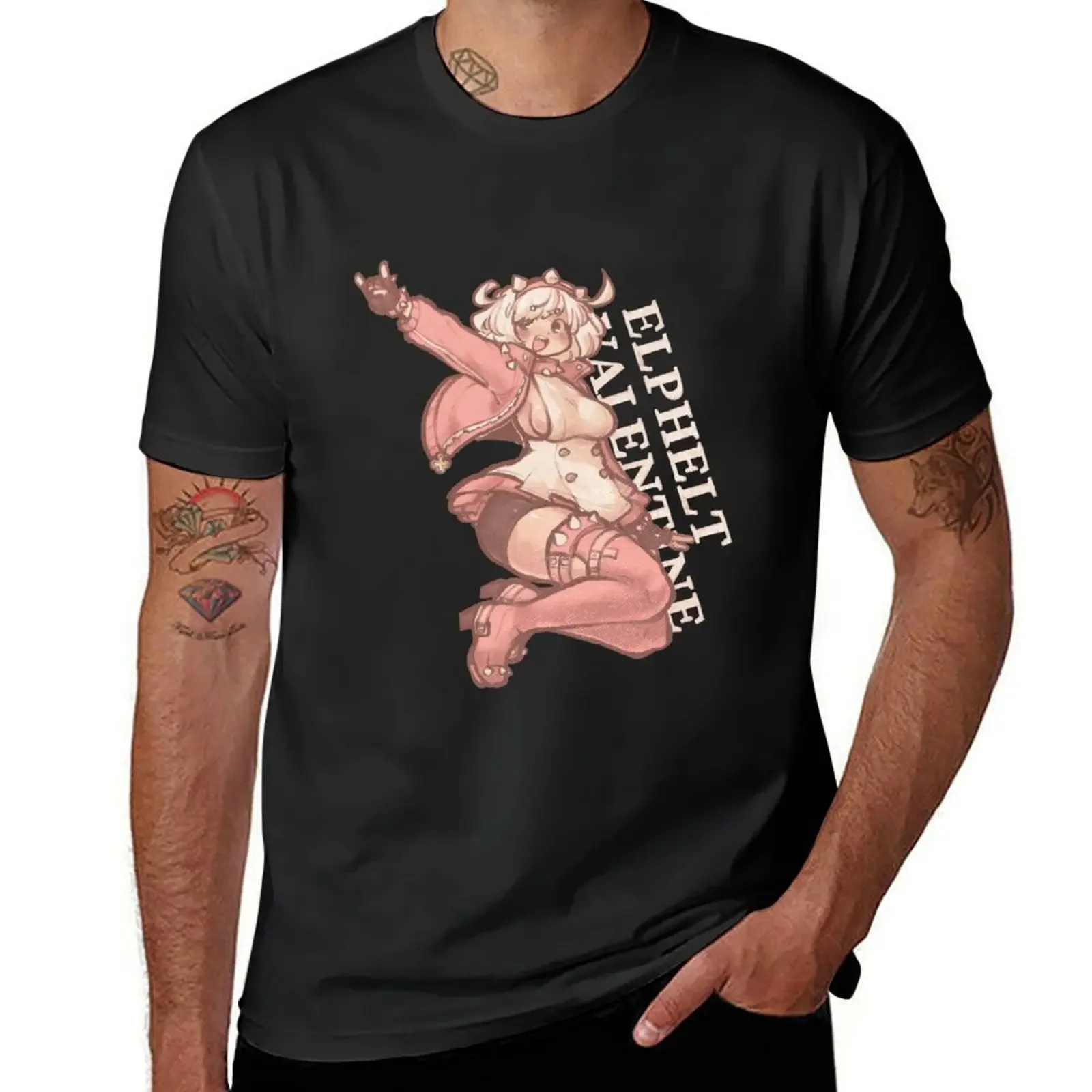 Elphelt Valentine T-Shirt sublime quick-drying plain customs funny t shirts for men