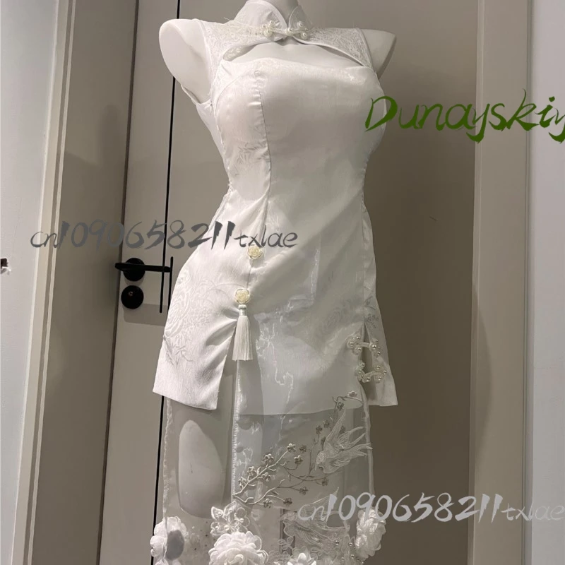 أزياء الحديثة التأثيرية آلهة النصر NIKKE بدلة كيمونو مثيرة للنساء والفتيات لحفلات تشيباو الصينية Jirai Kei Kawaii للهالوين