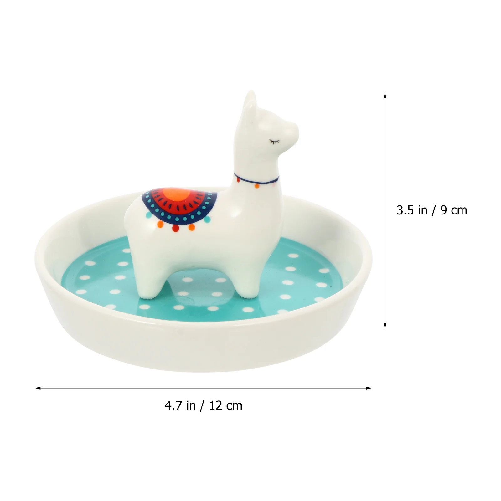 

Ceramic Jewelry Storage Plate Nordic Style Durable Jewelry Box Practical Ring Case Dressing Table Organizer Ring Storage Case