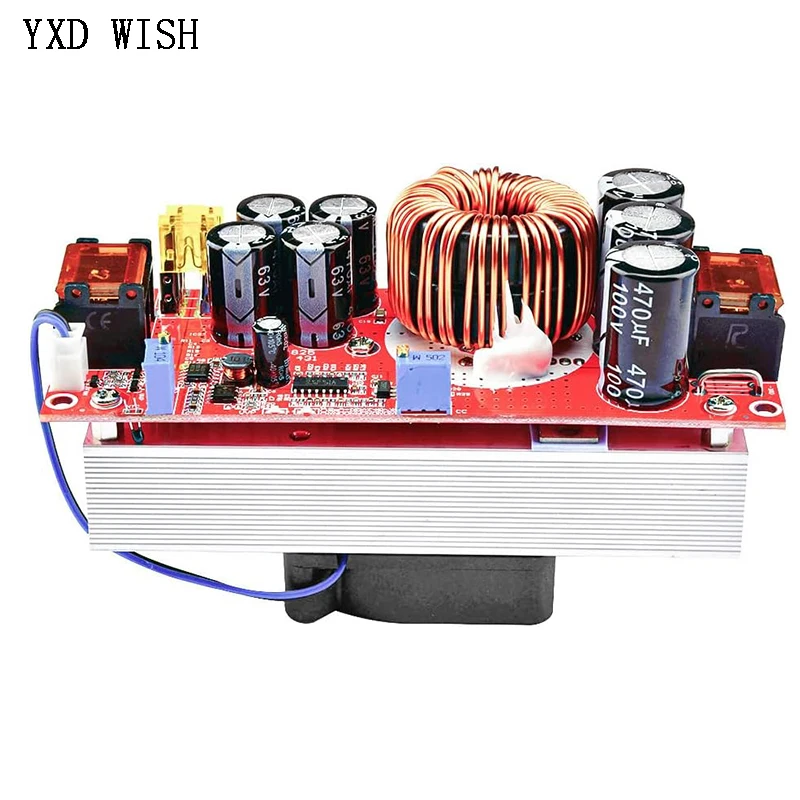 1800W DC DC Voltage Converter CV Boost Converter Step Up Adjustable Module Power Supply 40A DC-DC 10V -60V to 12V-90V Regulator
