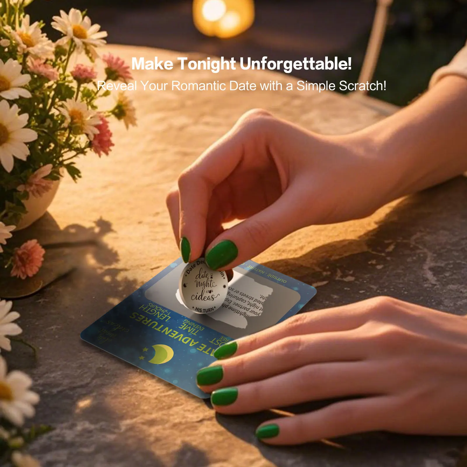 52 لعبة بطاقات أفكار ليلية رومانسية للخدش، ألعاب الأزواج، هدايا مثالية للزوجين له، هدايا للأزواج للذكرى السنوية #4