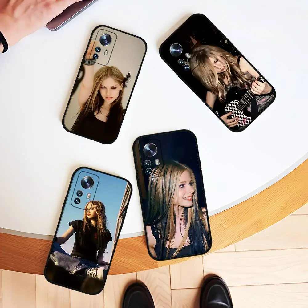 

A-Avril R-Ramosana L-Lavigne Slim Black Shockproof Phone Case: Snug Fit For Xiaomi 12,11,12S Ultra & Redmi Note 11,10T,9,9A,8Pro