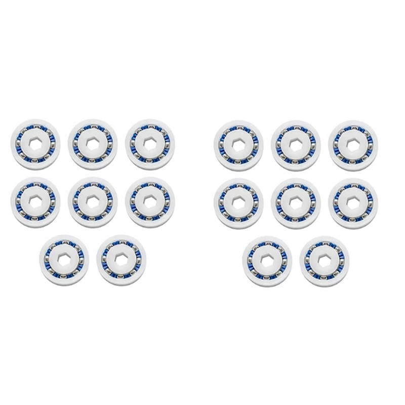 

16 шт., шарикоподшипник колеса города для бассейна для Polaris Vac-383, колесо очистителя бассейна, пластиковые детали шарикоподшипников