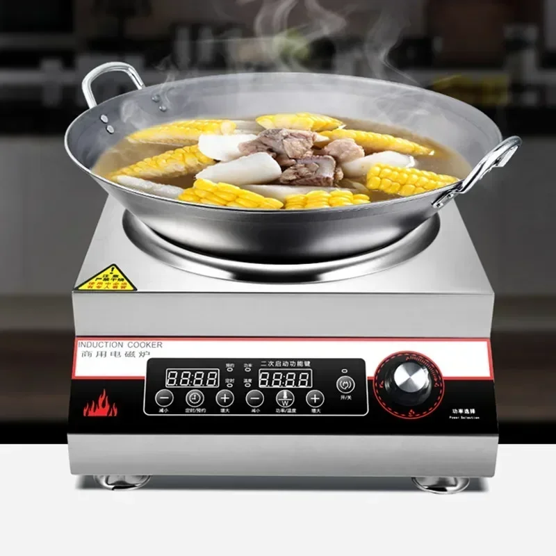 Eoctoe 5000w Induction Cooker Commercial Induction Kitchen Panel Cooking  Induction Cooktop Single Cooker Electric Hob