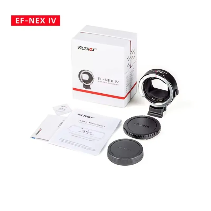 VILTROX EF-NEX IV Auto Focus Lens Adapter IS for Canon EF Lens to Sony E Cameras with A7M4/A6400/ZV-E10