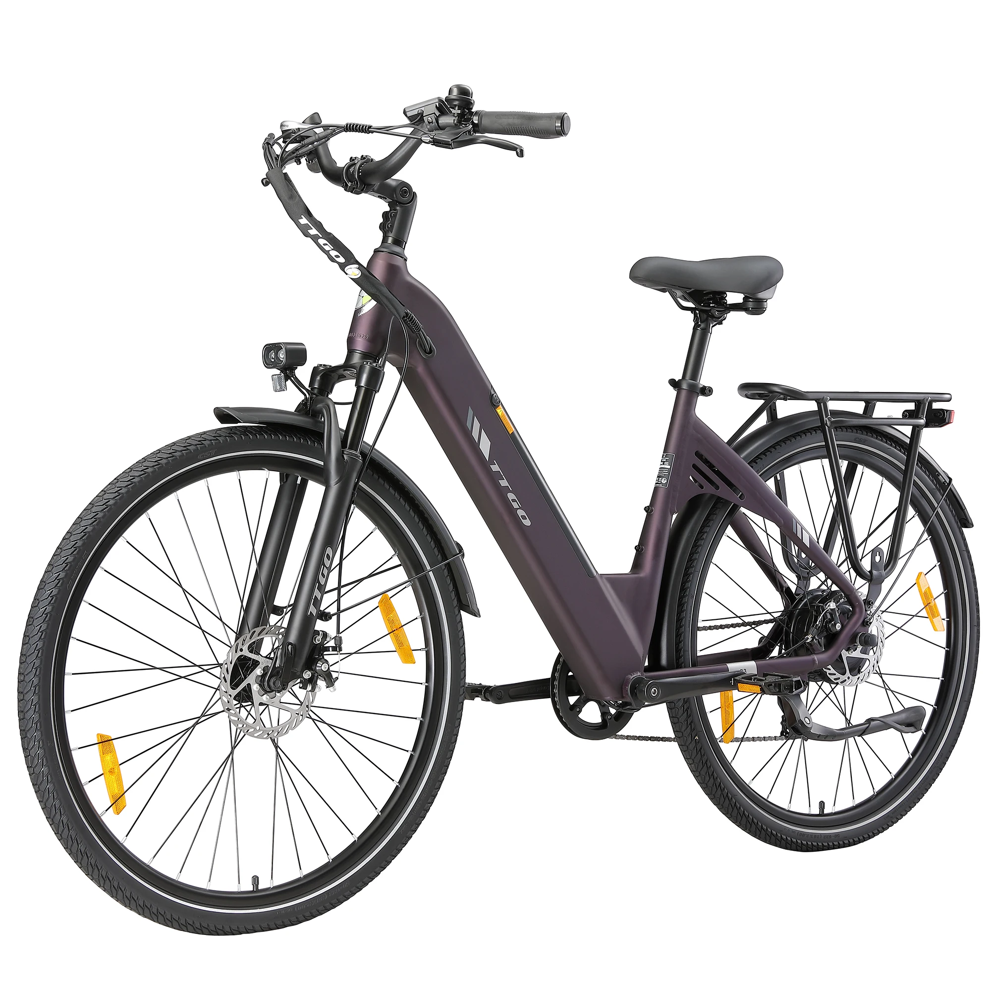 Bicicleta eléctrica de 28 pulgadas C3SE con batería de 36V18AH, eBIKE 3.0 con neumáticos gruesos, 7 velocidades, bicicleta eléctrica urbana con pantalla LCD y motor de 250W, stock en la UE.