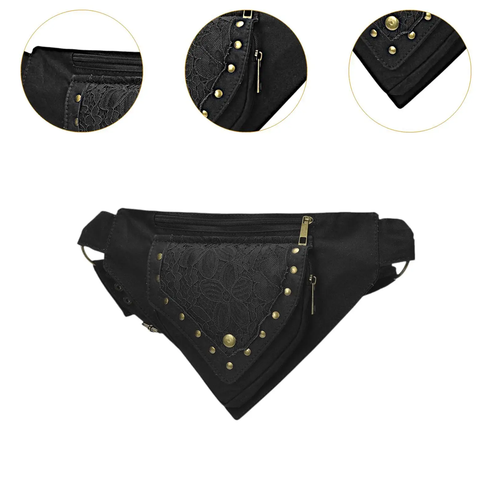 Waist Bag with Adjustable Strap Belt Bag Chest Pack Shoulder Bag Crossbody Bag for Halloween Carnival Stage Show Festival Party