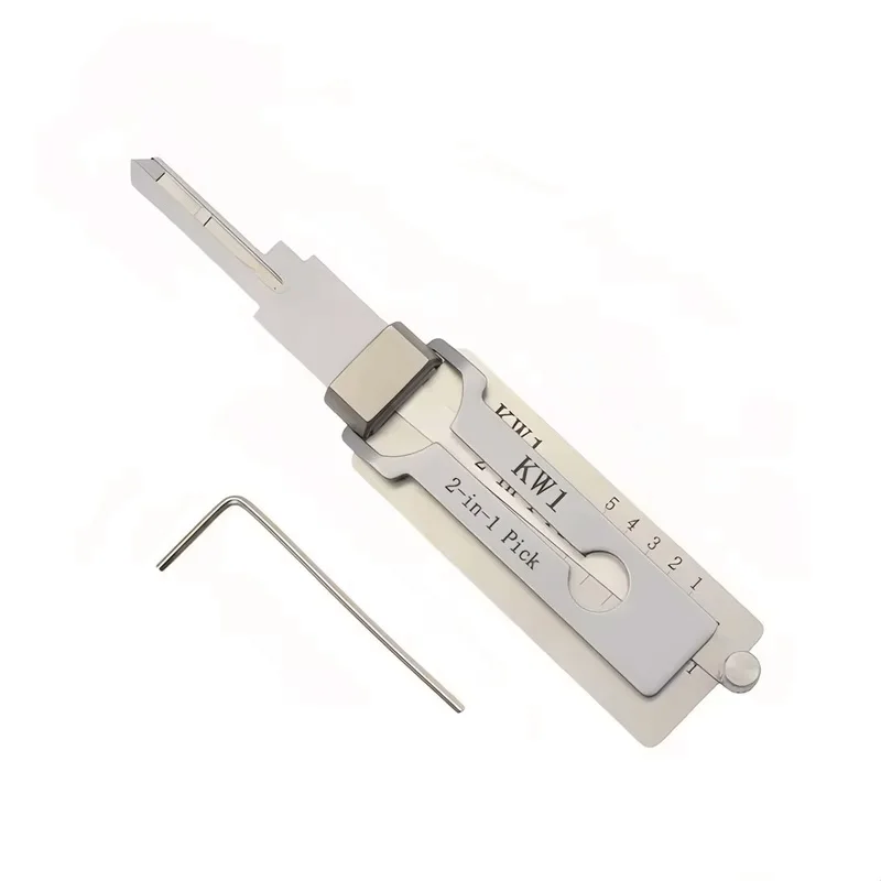 Lishi KW1 2 in 1 Lock Pick Decoder Ignition Car door open for Kwikset residential locks