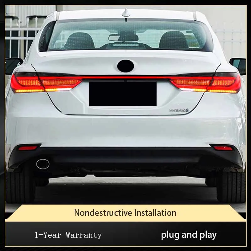 

Автомобильные фары для Toyota Camry 2018-2023, светодиодные задние фонари в сборе, DRL, средняя сквозная планка, подсветка, инструменты, аксессуары, лампа