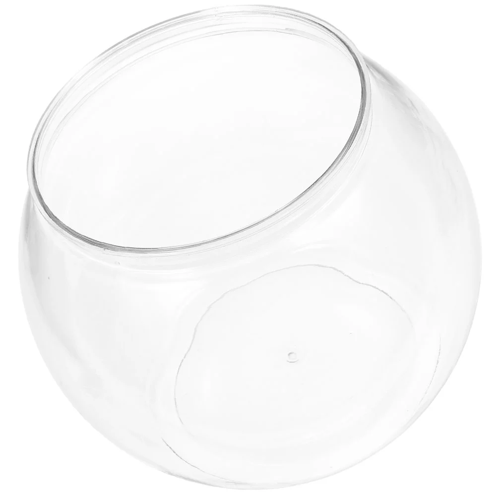 

Mini Transparent Round Fish Tank Office Sponge Filter Small Bowl The Pet Aquarium Desktop Goldfish