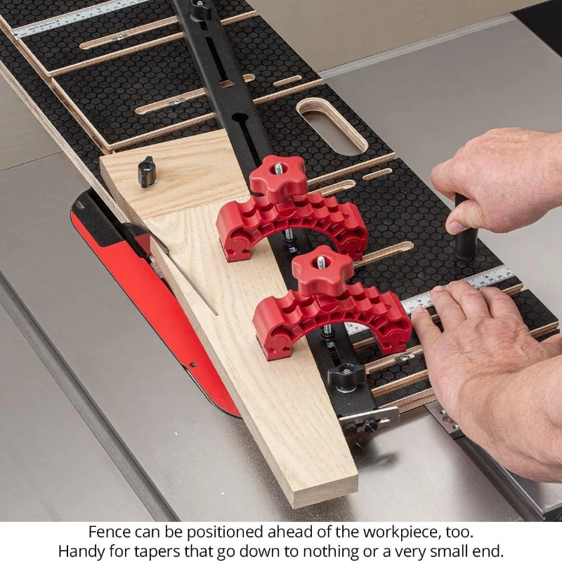 Tapered sled, table saw tapered + straight clamp for edge joining of chair and table legs