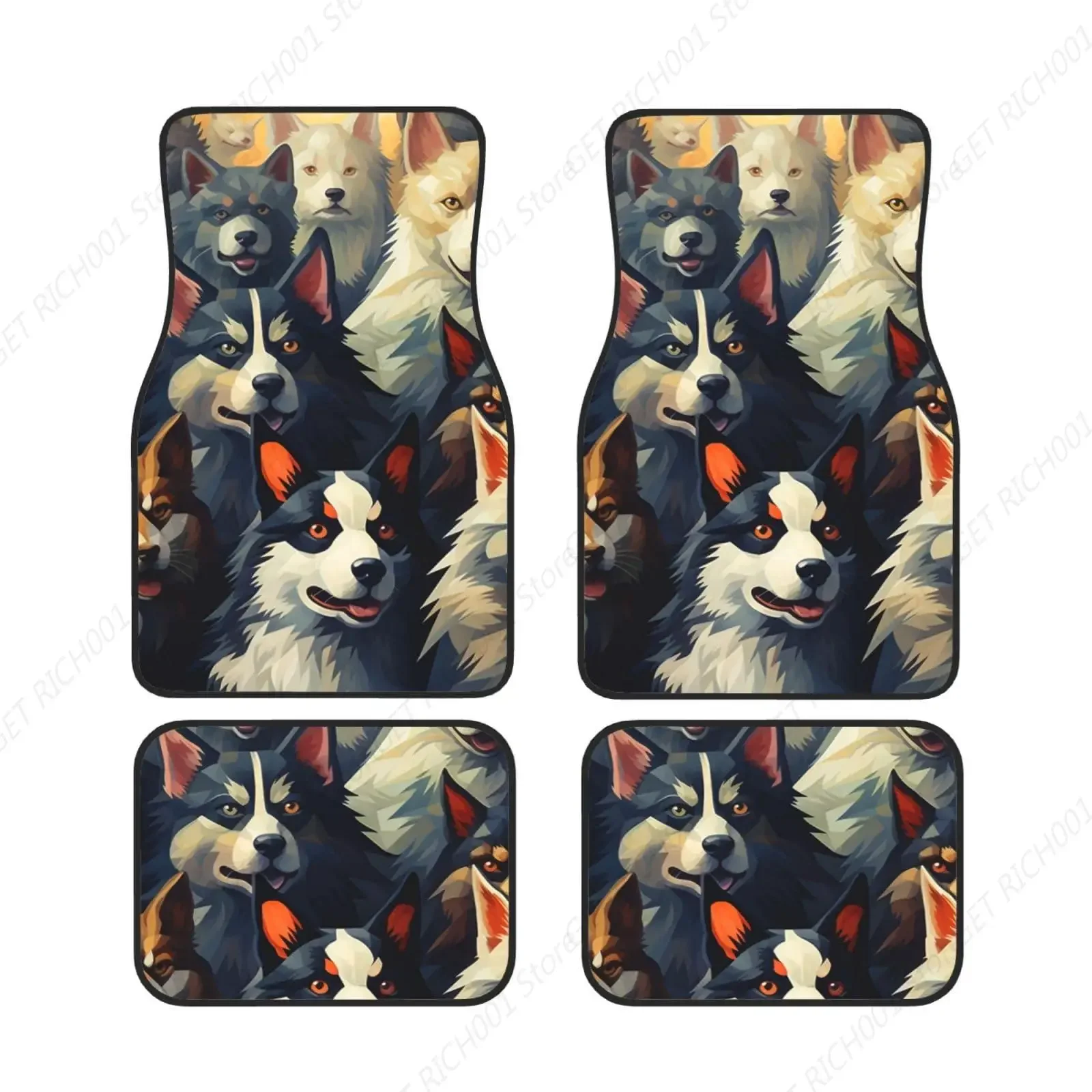 

Cool Dog Alfombrillas Para El Suelo L Coche Alfombrillas Universales Lanteras Y Traseras Juego Completo 4-Pieces Con Alfombrill