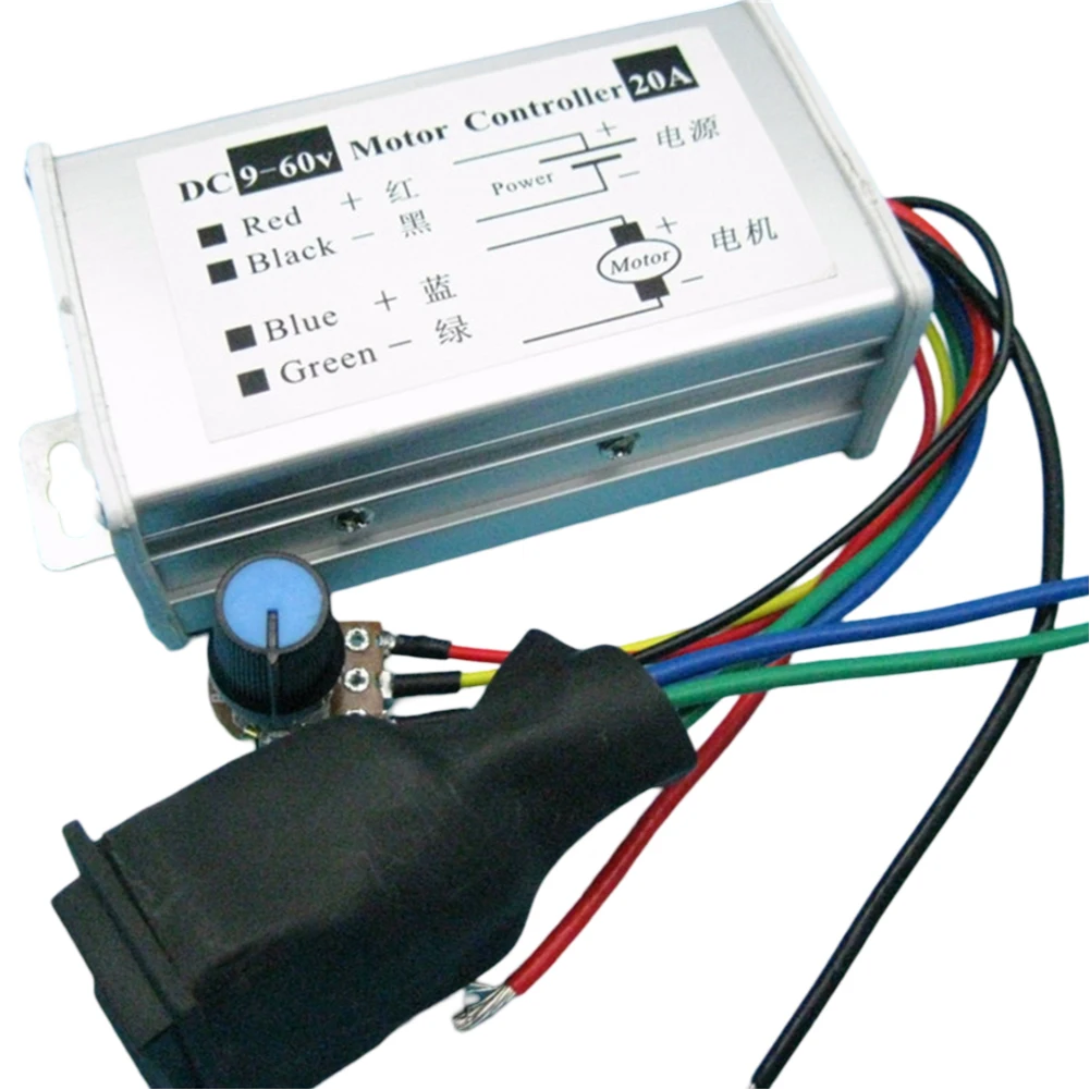 Motor Speed Controller for PWM Applications Input Voltage DC9 60V 1200W Power Rating for Car and Electric Projects