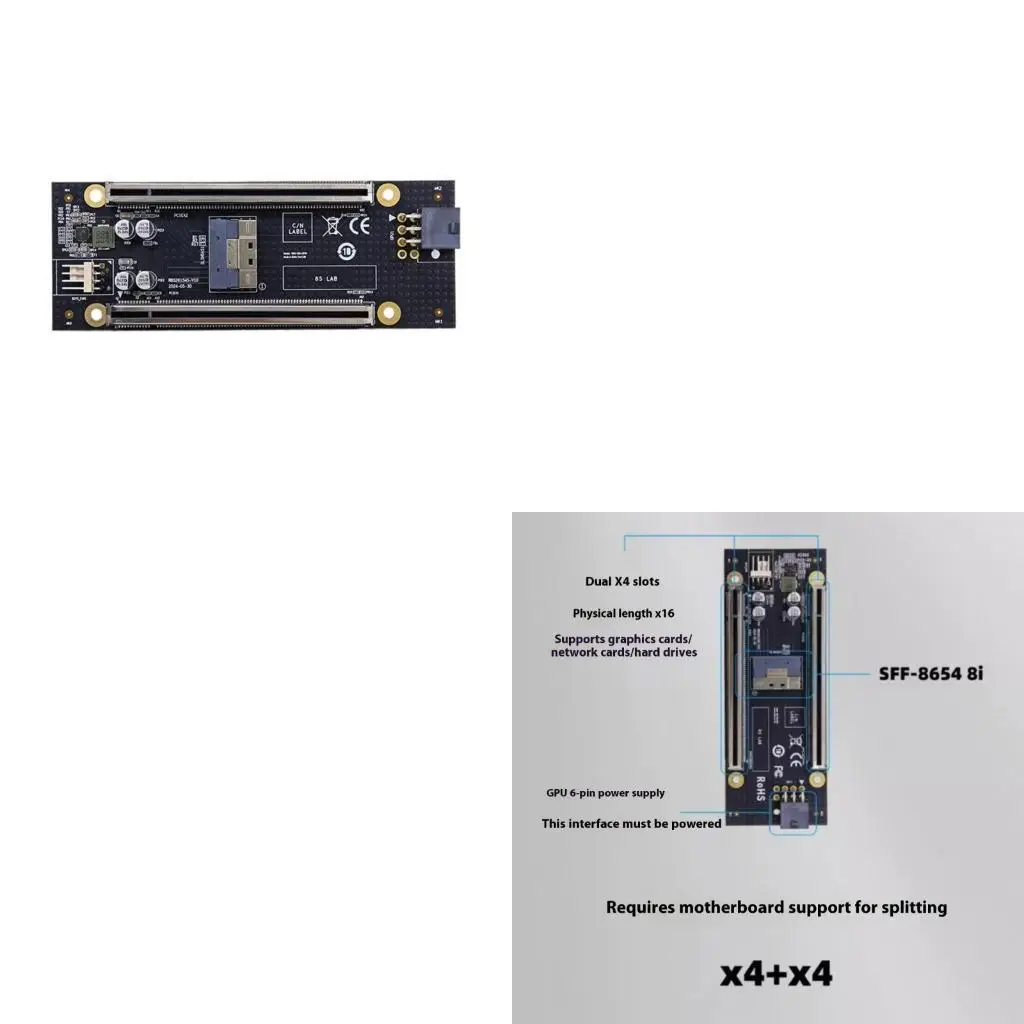 652F PCIe .0 Bifurcation Board Enables Expansion For Storage And Cards