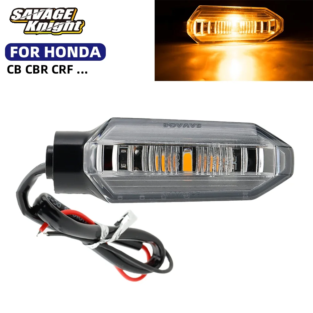 

For HONDA CRF400 CB CBR 125 150 250 300 500 600 650 750 1000 1100 1300 XL750 Forza 750 Motorcycle Flashing LED Turn Signal Light