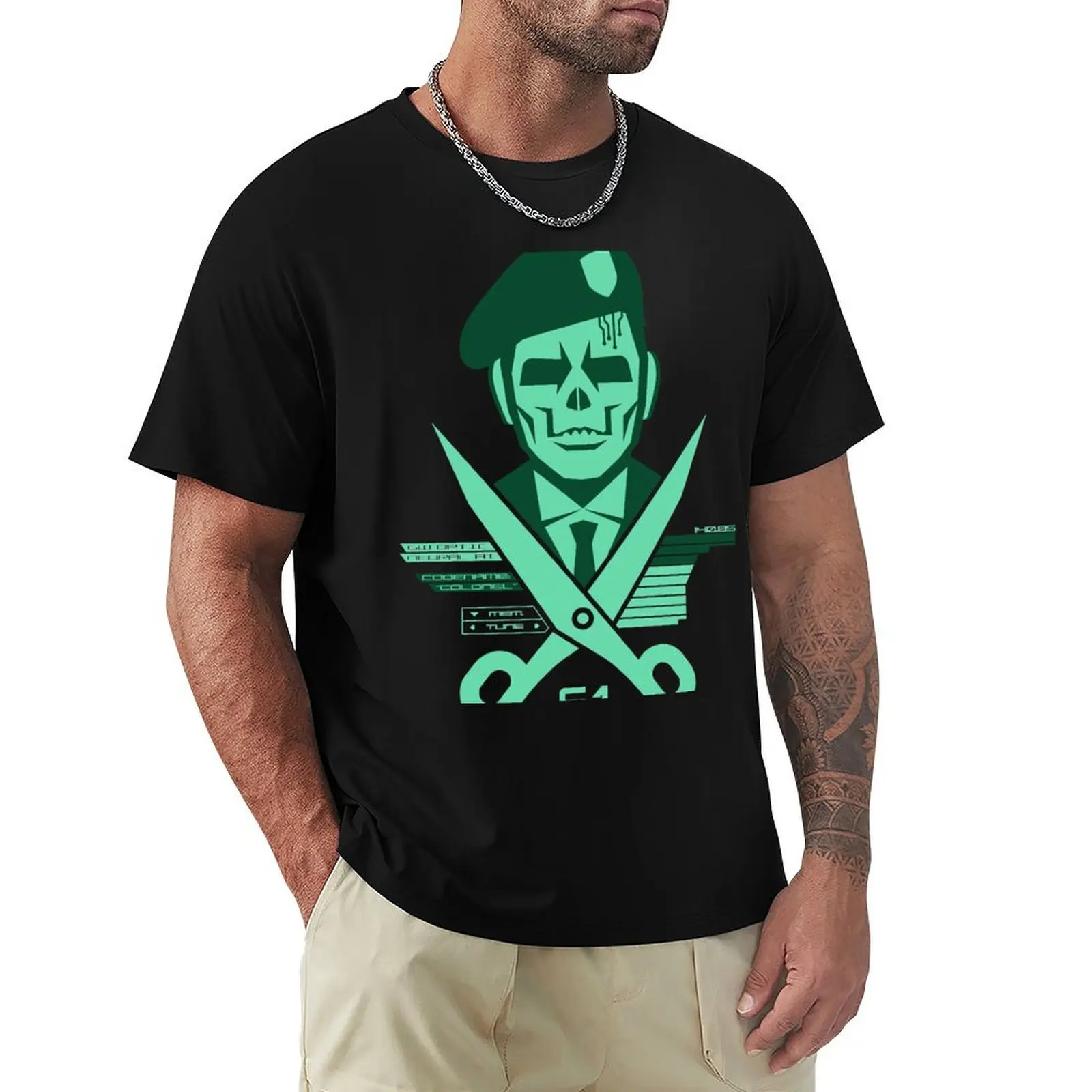 Scissors 61 T-Shirt street wear anime clothes anime fitted t shirts for men