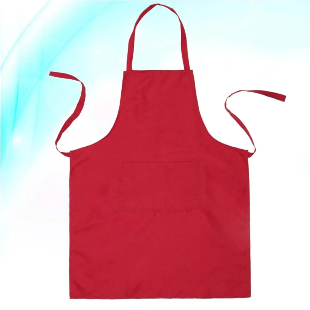 

2 Pcs Waterproof Working Apron Bibs Chef Kitchen Aprons with Pockets Korean Version
