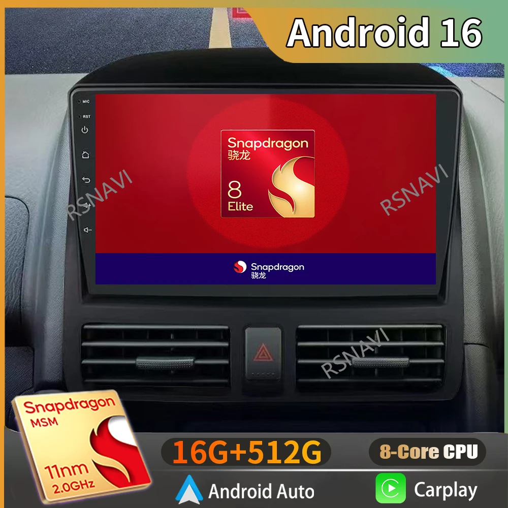 Android 16 Carplay Auto WIFI+4G Para Honda CR-V CRV 2 2001-2006 Rádio Automotivo Multimídia GPS Reprodutor de Vídeo Estéreo 2Din Unidade Principal de Áudio