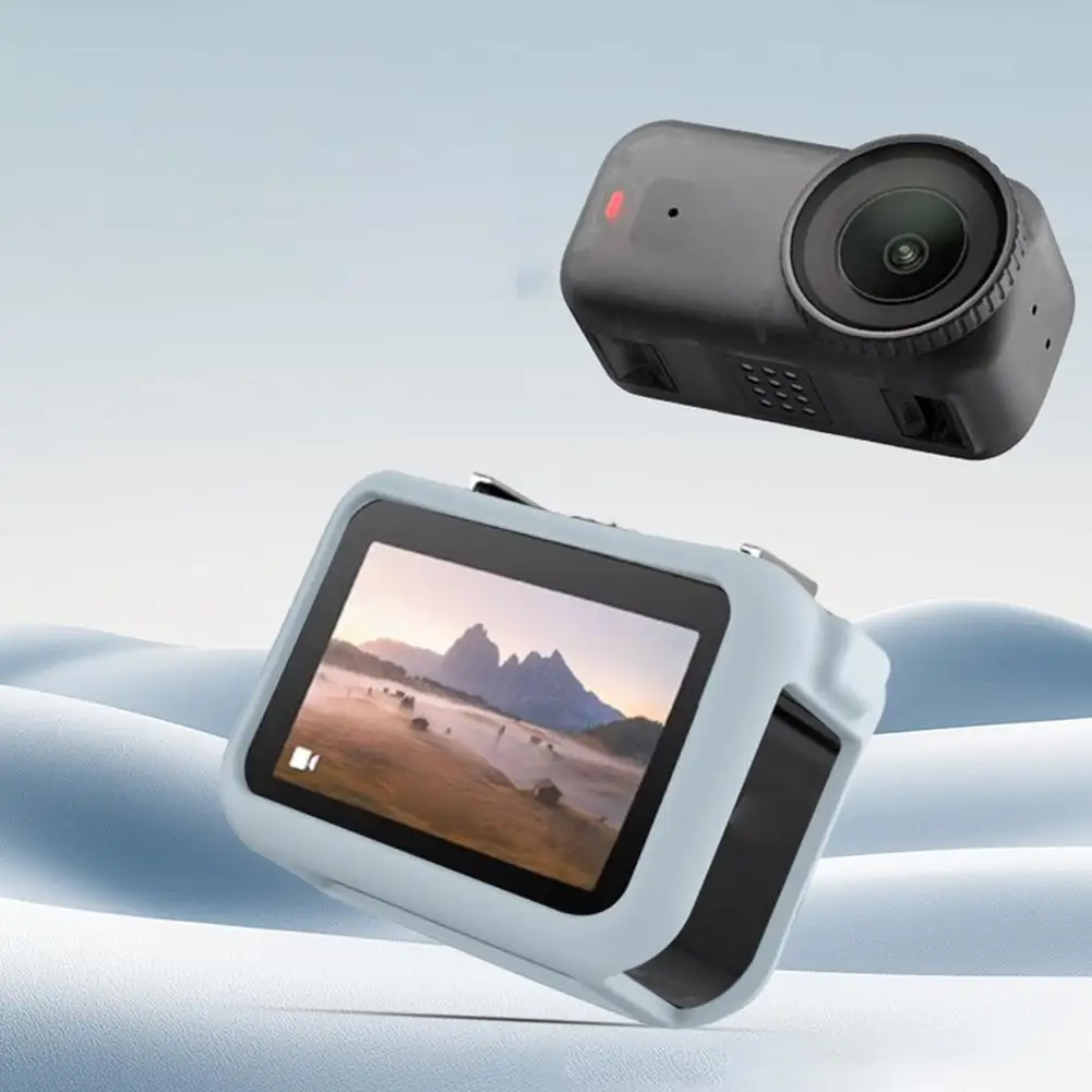 Für DJI Osmo Nano Silikon-Schutzhülle, komplett geschnittene schwarze Schutzhülle aus Silikon mit Belüftungslöchern, leichte Abdeckung