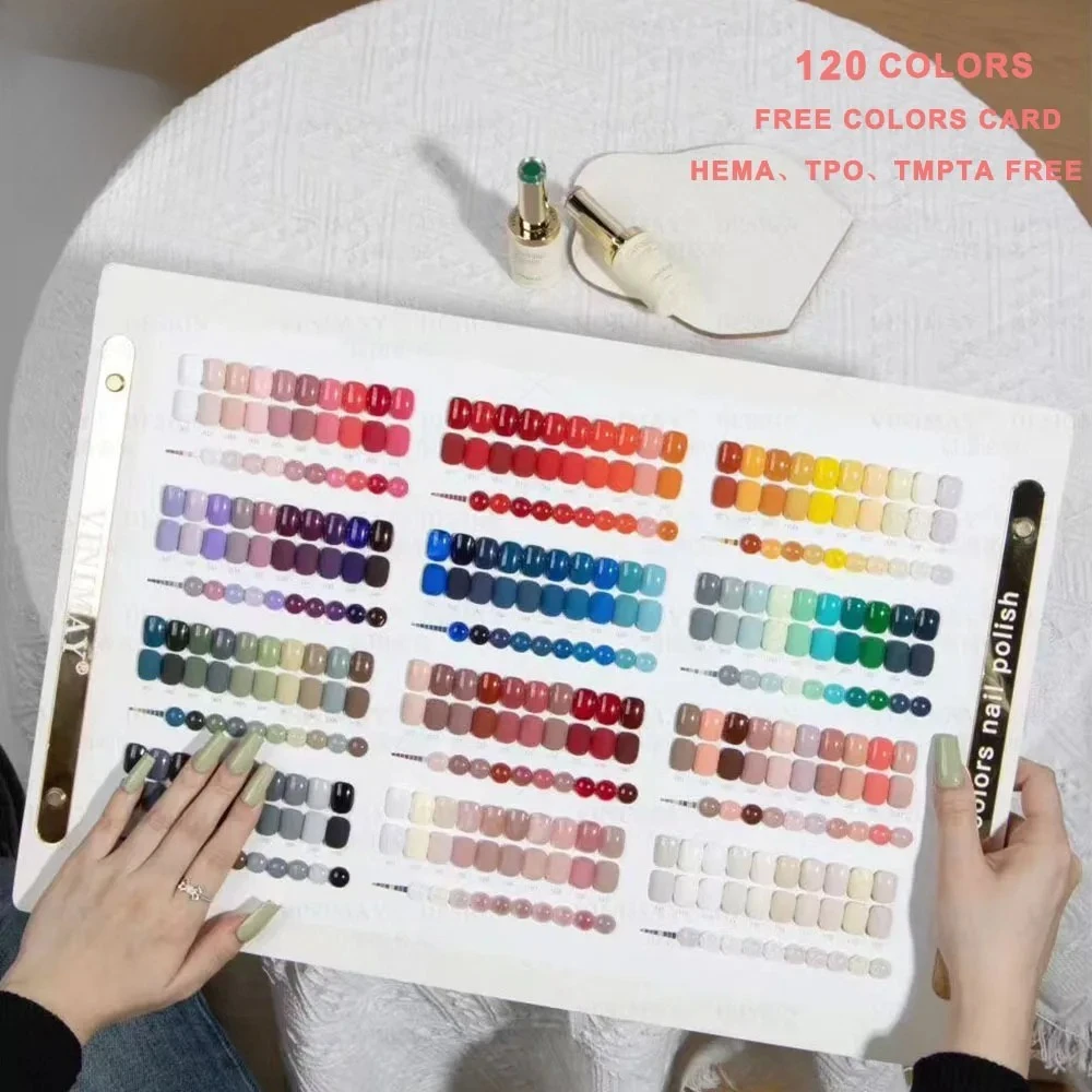 HEMA FREE TPO FREE Solid Color Nail Gel Polish Set Full Coverage Gel Varnish Nail Salon Wholesale Marnicure UV Gel 15ML