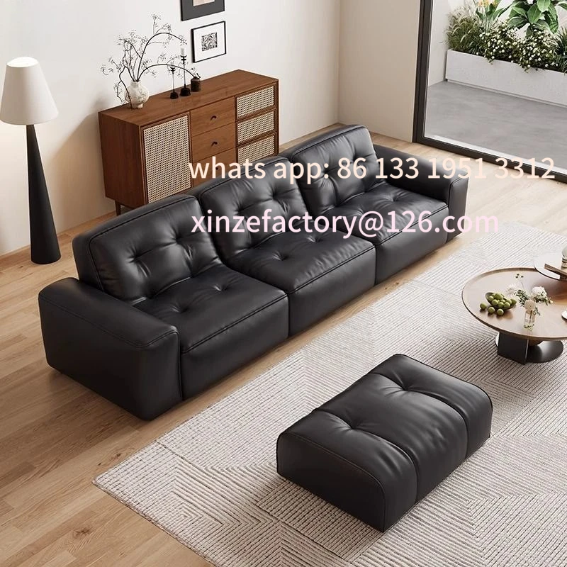 

Customizable Small apartment new office home color multiple choice light luxury sofa Italian minimalist living room straigh