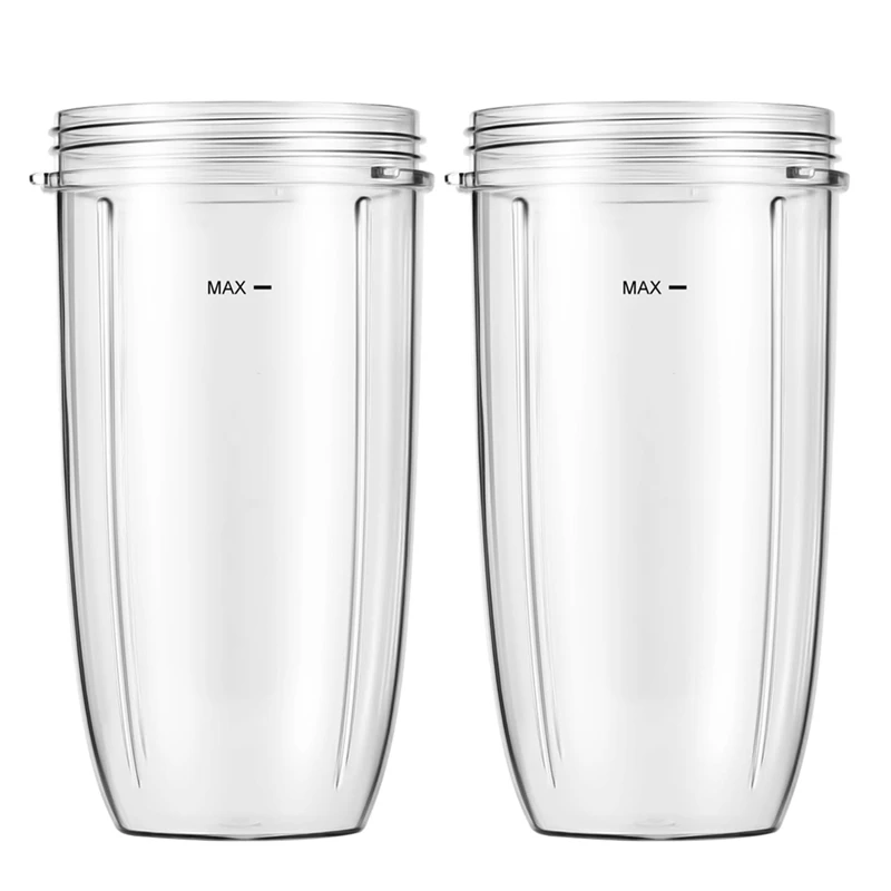 Blender Replacement Cups For Nutribullet Blender, 32Oz Cups Compatible For Nutri Bullet 600W/900W Blenders (2-Pack)