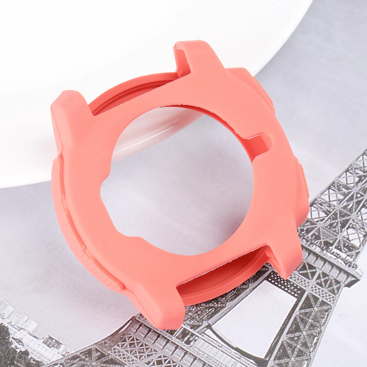 

Силиконовый защитный чехол для смарт-часов, серый, тонкий, легкий, жесткий, совместимый с защитой от грязи, ударов и пота