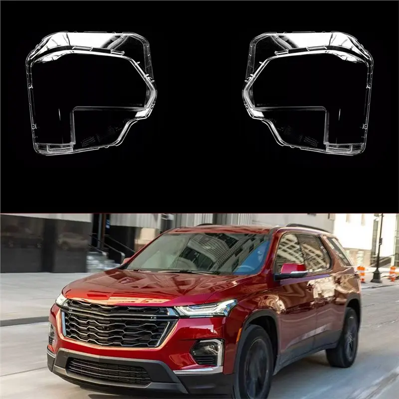ABHX-Car Fog Lights Cover Fog Lights Lens Front Lampshade Shell For Traverse 2022-2024 Car Accessories
