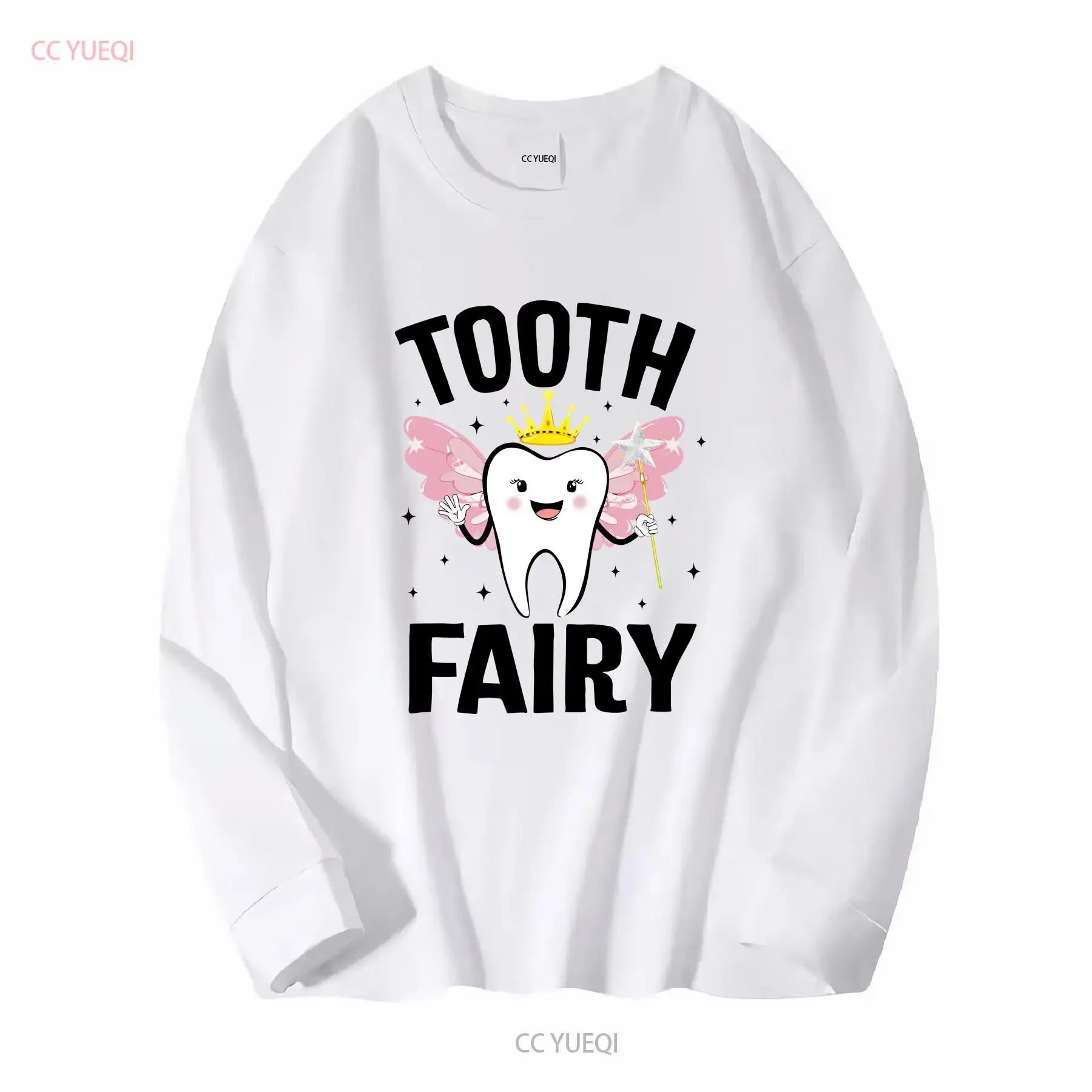 Funny Tooth Fairy Halloween Costume For Women Kids Girls T Shirt vintage Washed Versatile Top For Everyday Wear graphic