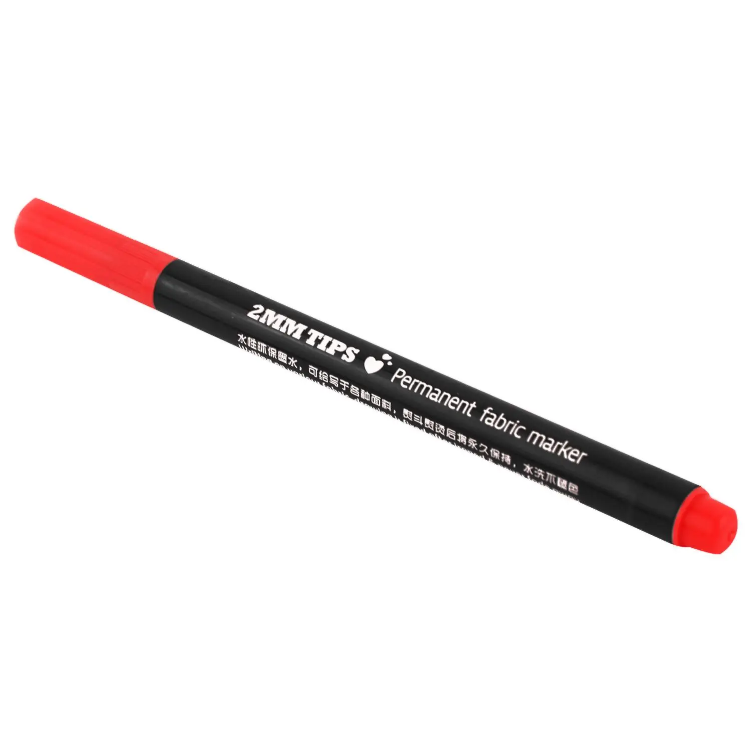 1 x Fabric Marker Pens Permanent Colors For DIY Textile Clothes T-Shirt Shoes red