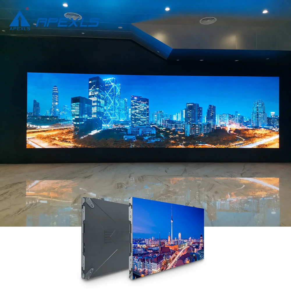 High Resolution Small Pixel Pitch COB P0.9 P1.2 P1.56 Indoor LED Video Wall Seamless Display Command and Control Center