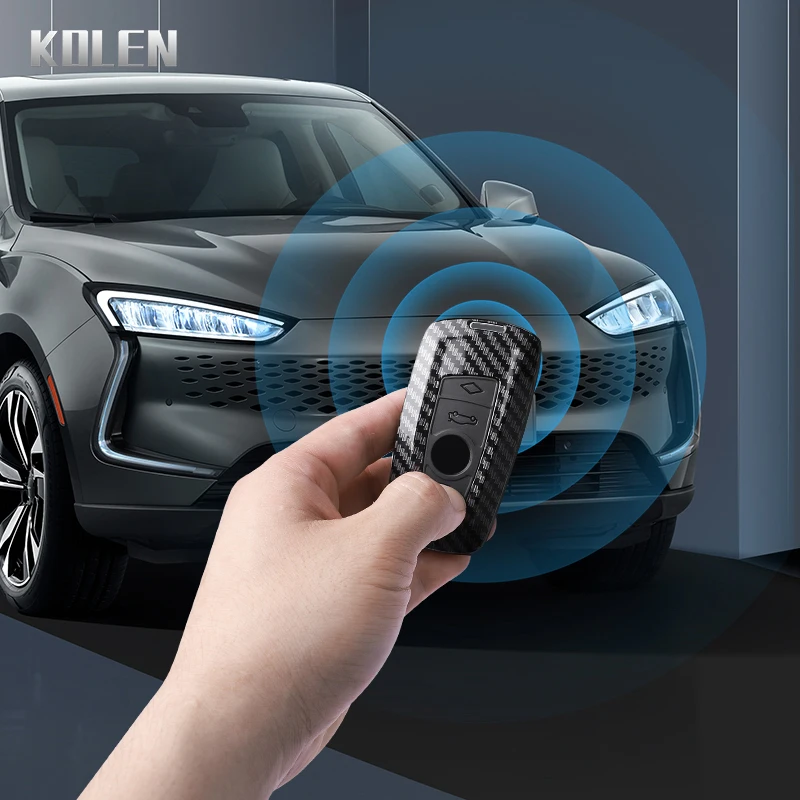 ABS ألياف الكربون نمط سيارة مفتاح القضية غطاء لسيارات BMW 1 3 5 7 سلسلة X1 X3 X4 X5 F10 F15 F16 F20 F30 F18 F25 M3 M4 اكسسوارات فوب