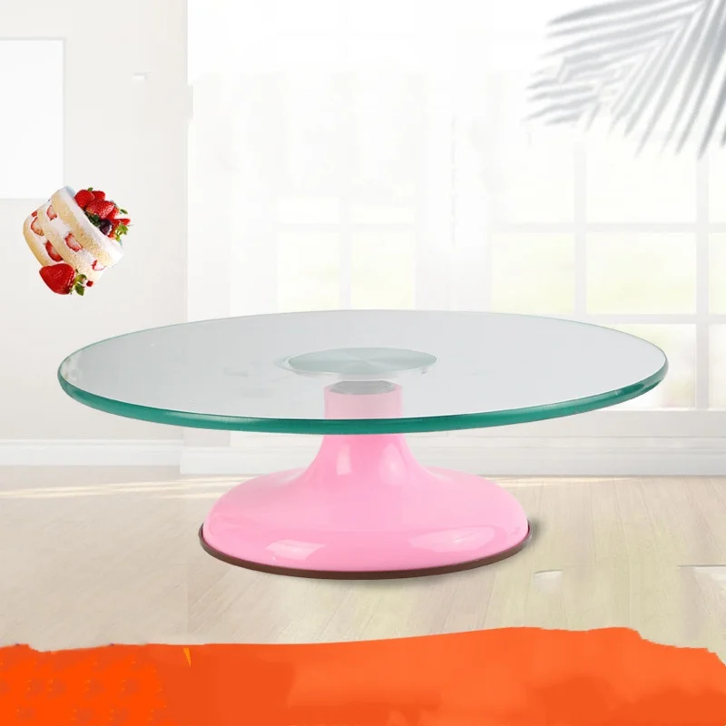 

Bview Art 12 Inch Tempered Glass Cake Turntable Rotating Stand for Birthday Cake Cream Decorating Baking Tools