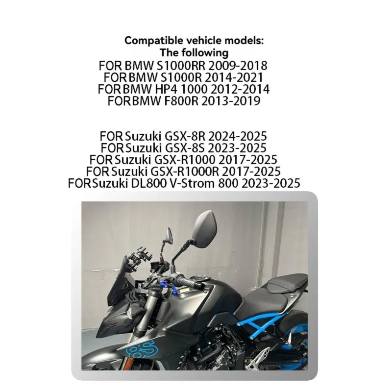 For BMW S1000RR, For GSX CNC Handlebar End Caps For Motorcycles- HP4 Included