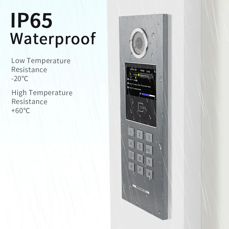 7 Inch Touch Screen HD Indoor Video Door Phone with WiFi  Remote Unlock and IP Video Intercom