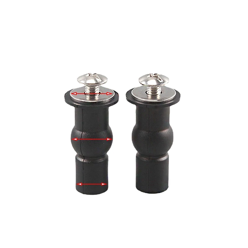 【B】2Pcs M5 Toilet Seat Screws Nut Cover Lid Top Fixing Blind Hole Fitting Kits Bathroom Replacement Screws Accessories