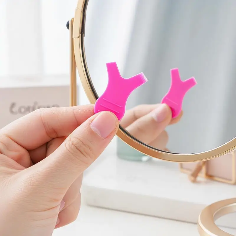 10PCS New Soft Plastic Eye Lash Lift 8 Colors Y Shape Eyelashes Curler Eye Lash Brush Mascara Tools Graft Shield Silicone
