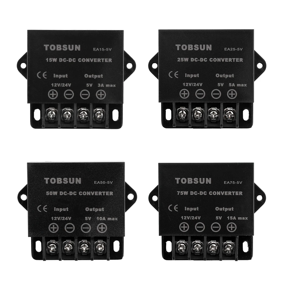 DC 12V/24V To DC 5V 3A/5A/10A/15A Buck Module Voltage Regulator Module Short Circuit Over Current/voltage/temperature Protection