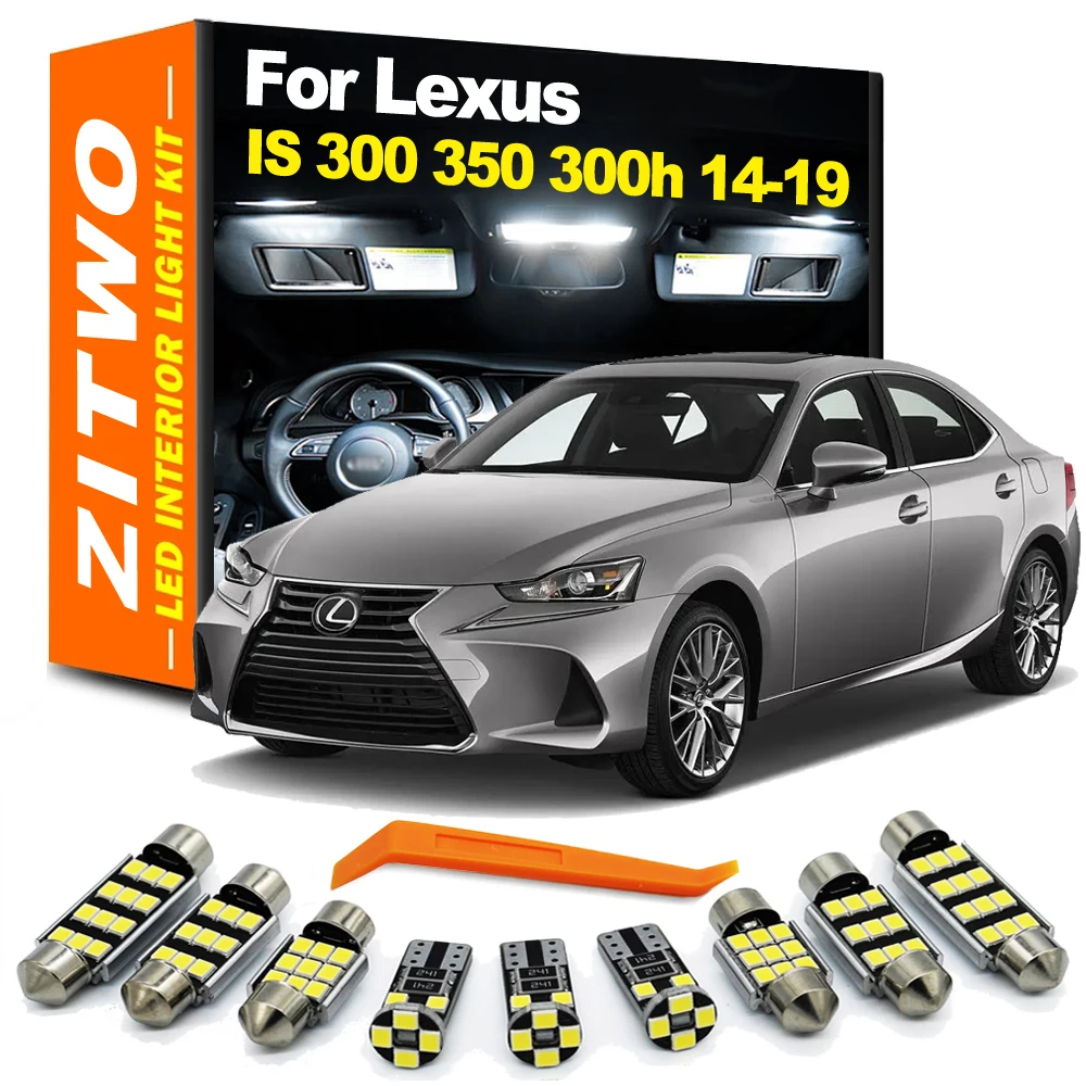 ZITWO 18Pcs LED Interior Dome Map Reading Light Kit For Lexus IS IS250 IS300 IS300h IS350 IS200t 2014 2015 2016 2017 2018 2019