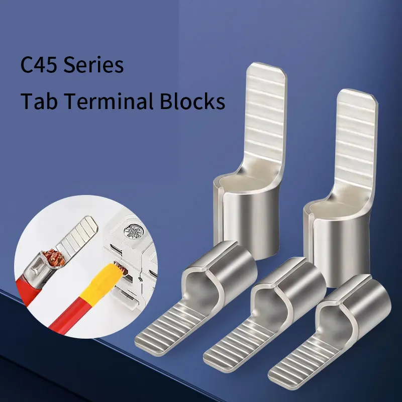 

C45 Contact Silver-Plated copper DZ47 Circuit Breaker plug Pin-Shaped Cable Wire Lug Insert Crimp Terminal 1.5-25 Terminal lugs